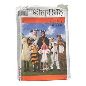 80s Simplicity 9305 Sewing Pattern Sizes BB S-XL Chicken Bee Sheep Cow CUT
